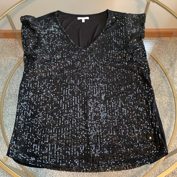 Maurices Sequined Short Sleeve Top - Picture 13 of 16